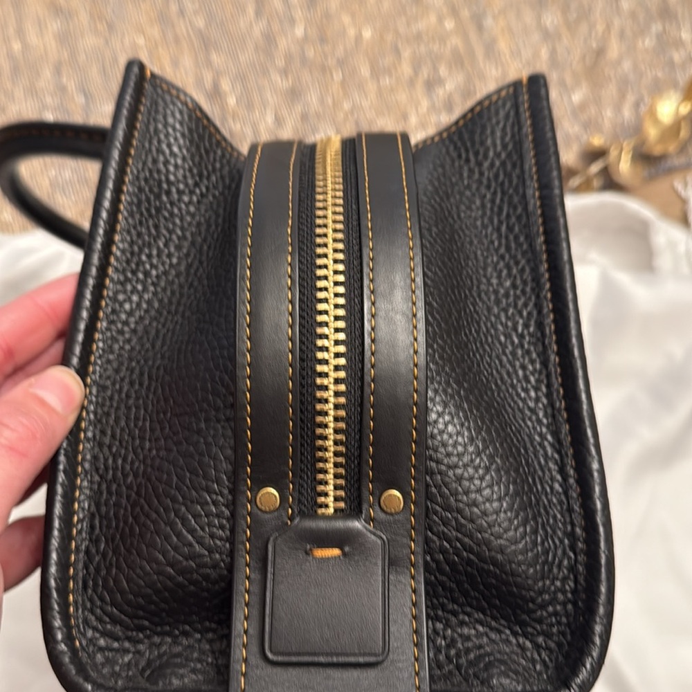 Coach Rogue 25 Black and Gold Satchel - Picture 12 of 13